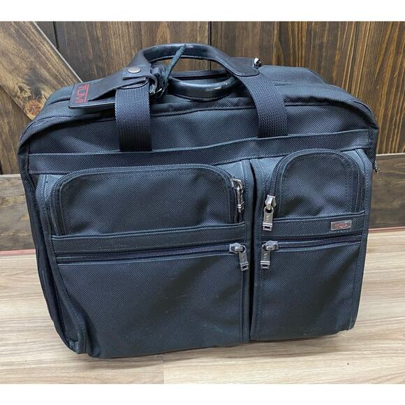 Tumi Other - Tumi Alpha Deluxe expandable 2-wheel nylon canvas carry-on travel bag briefcase